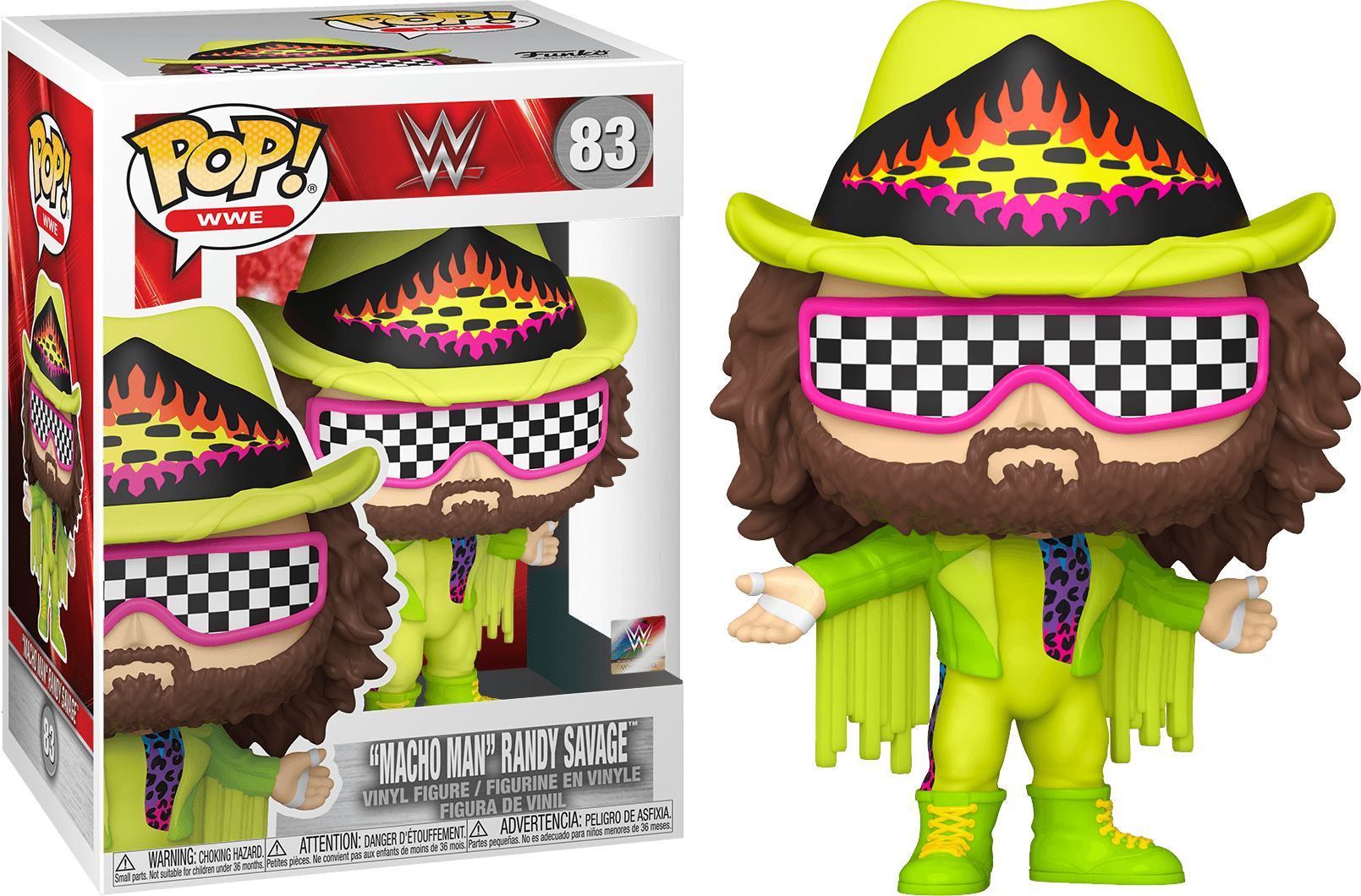 FUN54294 WWE - Macho Man Green US Exclusive Pop! Vinyl [RS] - Funko - Titan Pop Culture