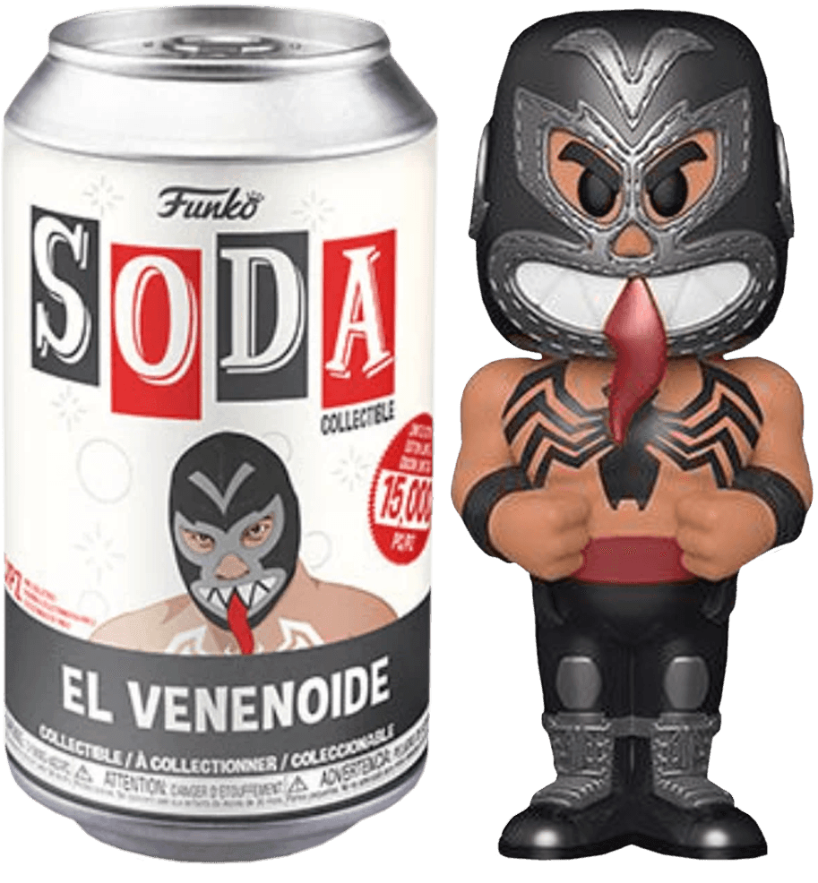 FUN54505 Spider-Man - Venom Luchadore (with chase) Vinyl Soda - Funko - Titan Pop Culture