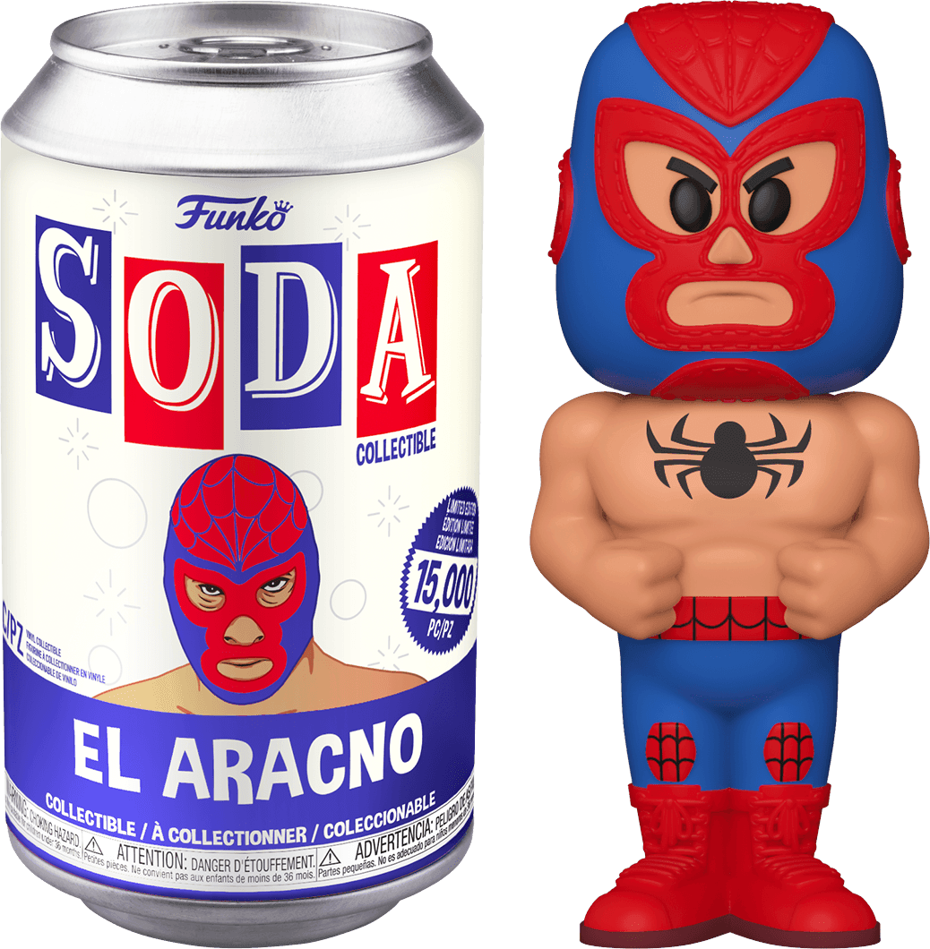 FUN54507 Marvel Lucha Libre - El Aracno (with chase) Vinyl Soda - Funko - Titan Pop Culture