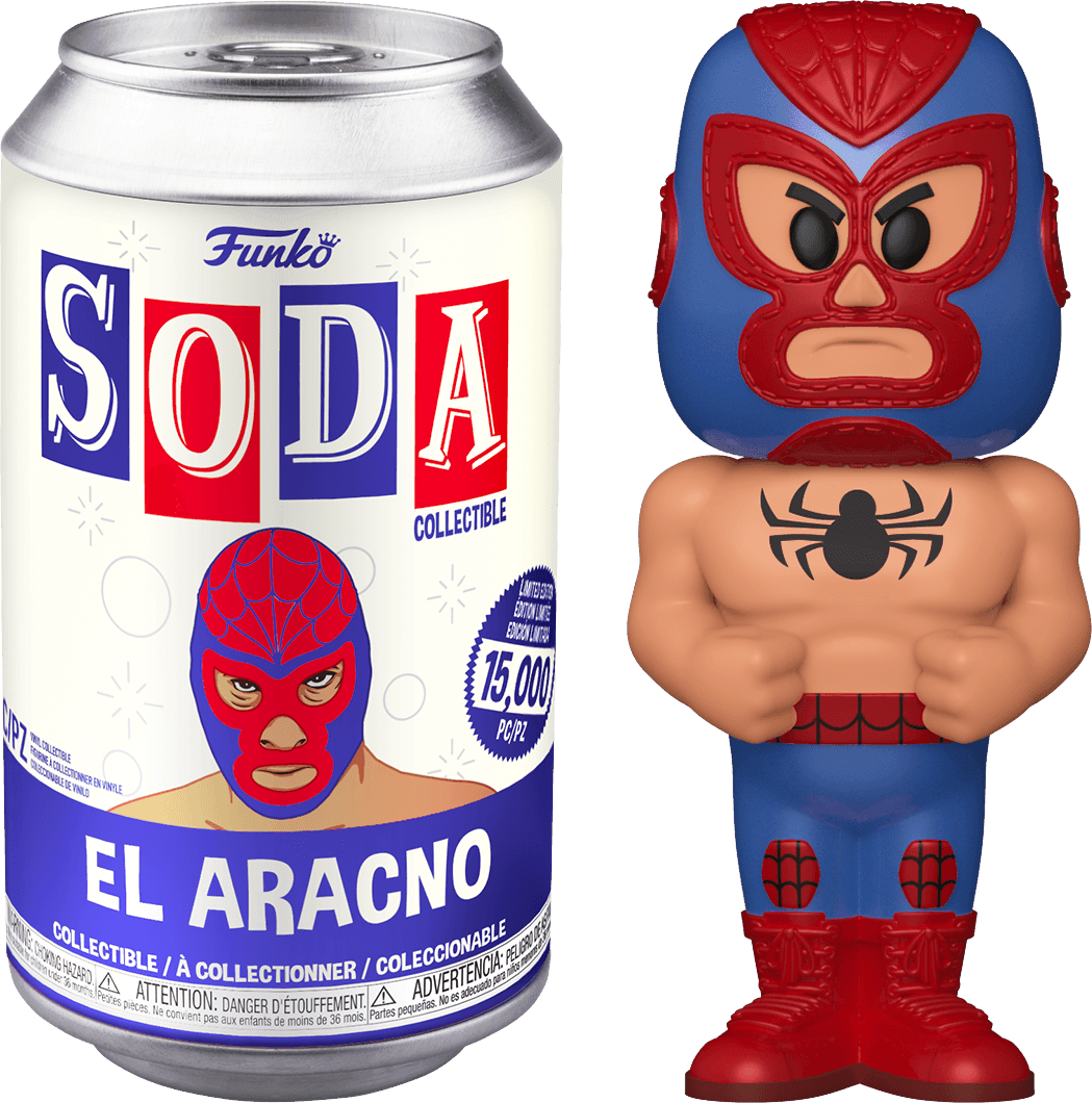 FUN54507 Marvel Lucha Libre - El Aracno (with chase) Vinyl Soda - Funko - Titan Pop Culture