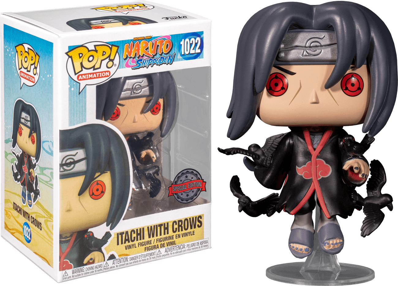 FUN54581 Naruto: Shippuden - Itachi with Crows US Exclusive Pop! Vinyl [RS] - Funko - Titan Pop Culture