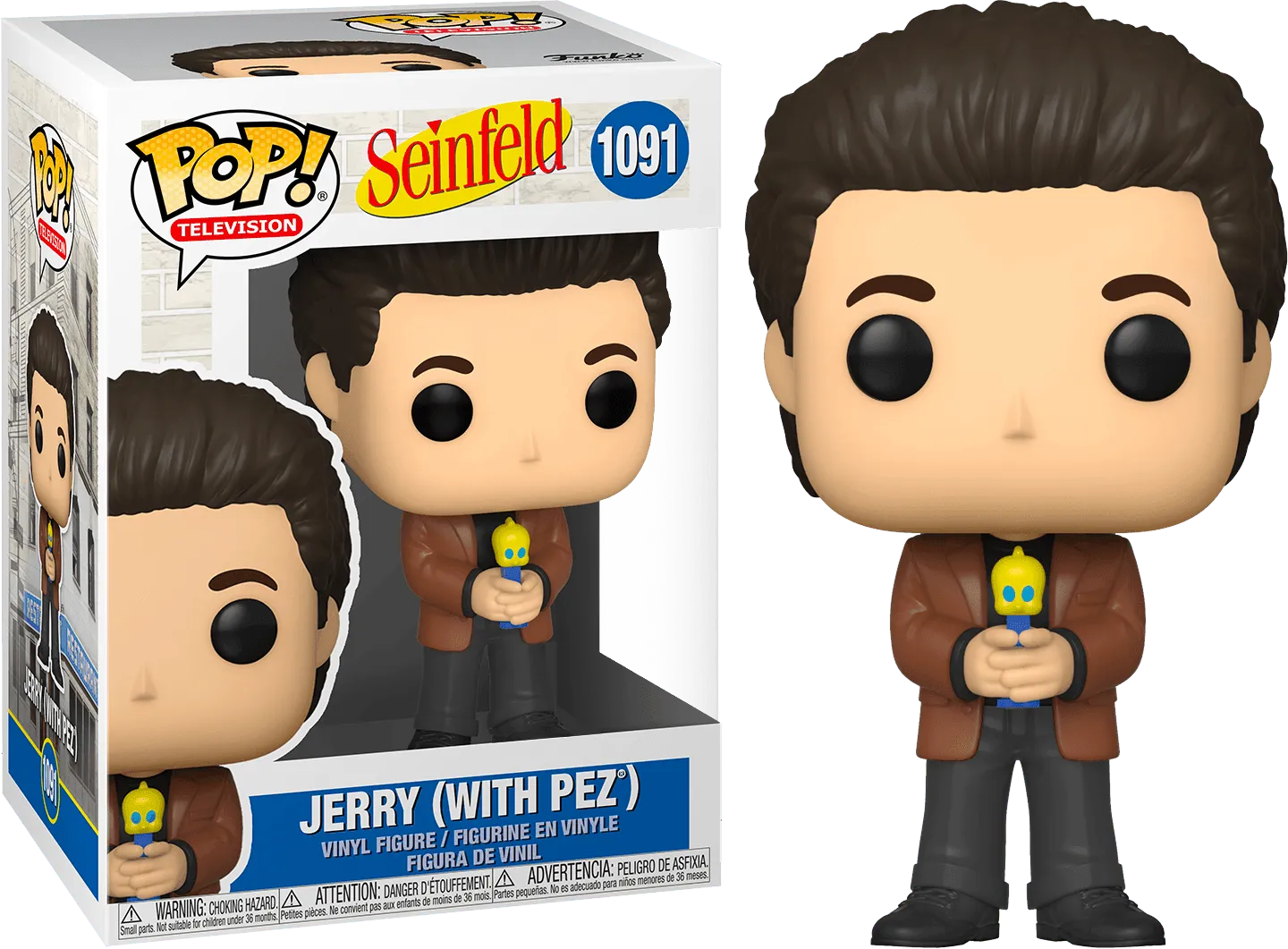 FUN54681 Seinfeld - Jerry with PEZ US Exclusive Pop! Vinyl [RS] - Funko - Titan Pop Culture