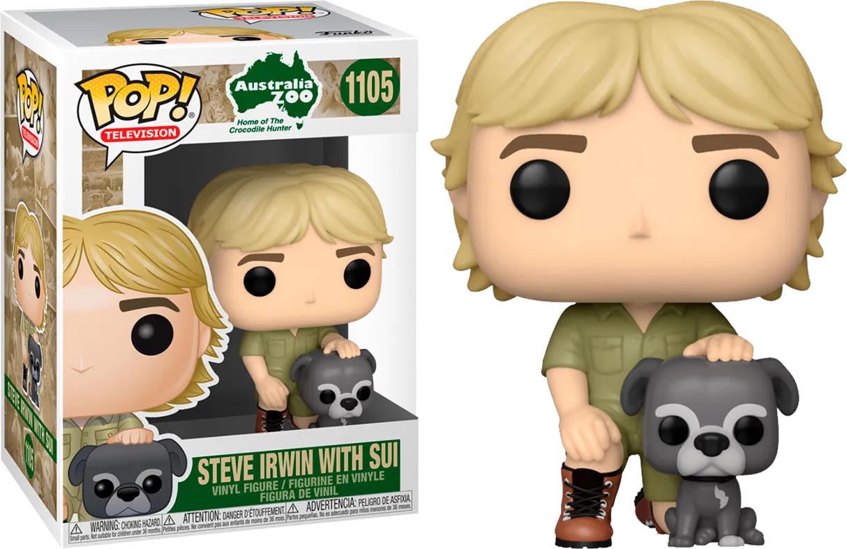 FUN54696 Crocodile Hunter - Steve Irwin with Sui Pop! Vinyl - Funko - Titan Pop Culture