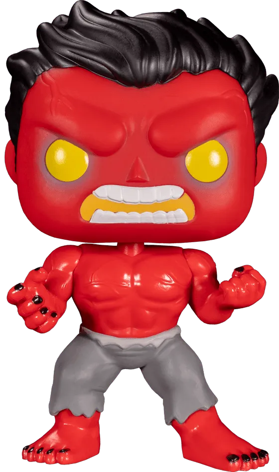 FUN55084 Hulk - Red Hulk (with chase) US Exclusive Pop! Vinyl [RS] - Funko - Titan Pop Culture