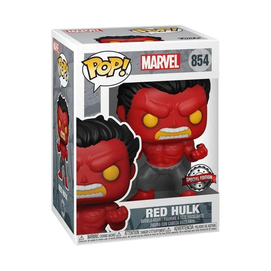 FUN55084CASE Marvel Comics - Red Hulk US Exclusive Pop! Vinyl - Chase Case [RS] - Funko - Titan Pop Culture