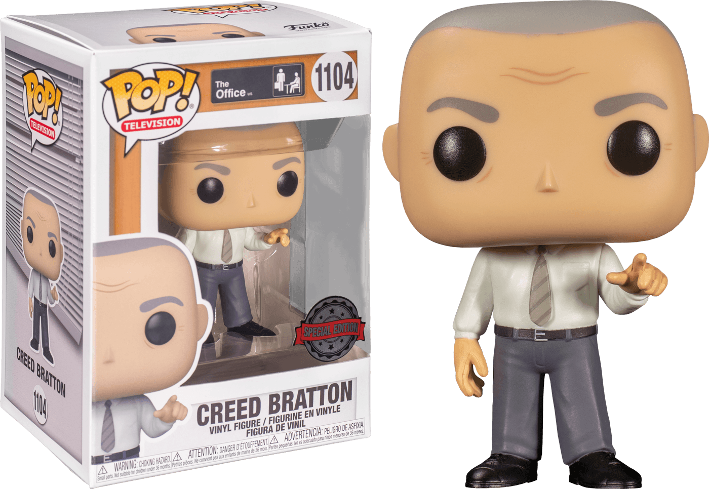 FUN55089 The Office - Creed (with chase) Specialty Exclusive Pop! Vinyl - Funko - Titan Pop Culture