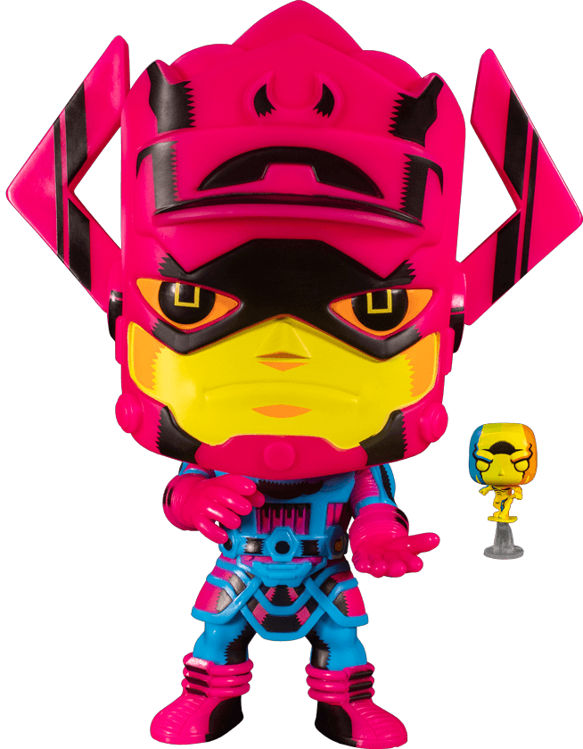 FUN55165 Fantastic Four - Galactus with Silver Surfer Black Light (with chase) US Exclusive 10" Pop! Vinyl - Funko - Titan Pop Culture