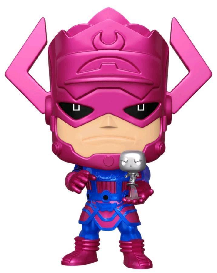 FUN55166 Fantastic Four - Galactus with Silver Surfer Metallic US Exclusive 10" Pop! Vinyl - Funko - Titan Pop Culture