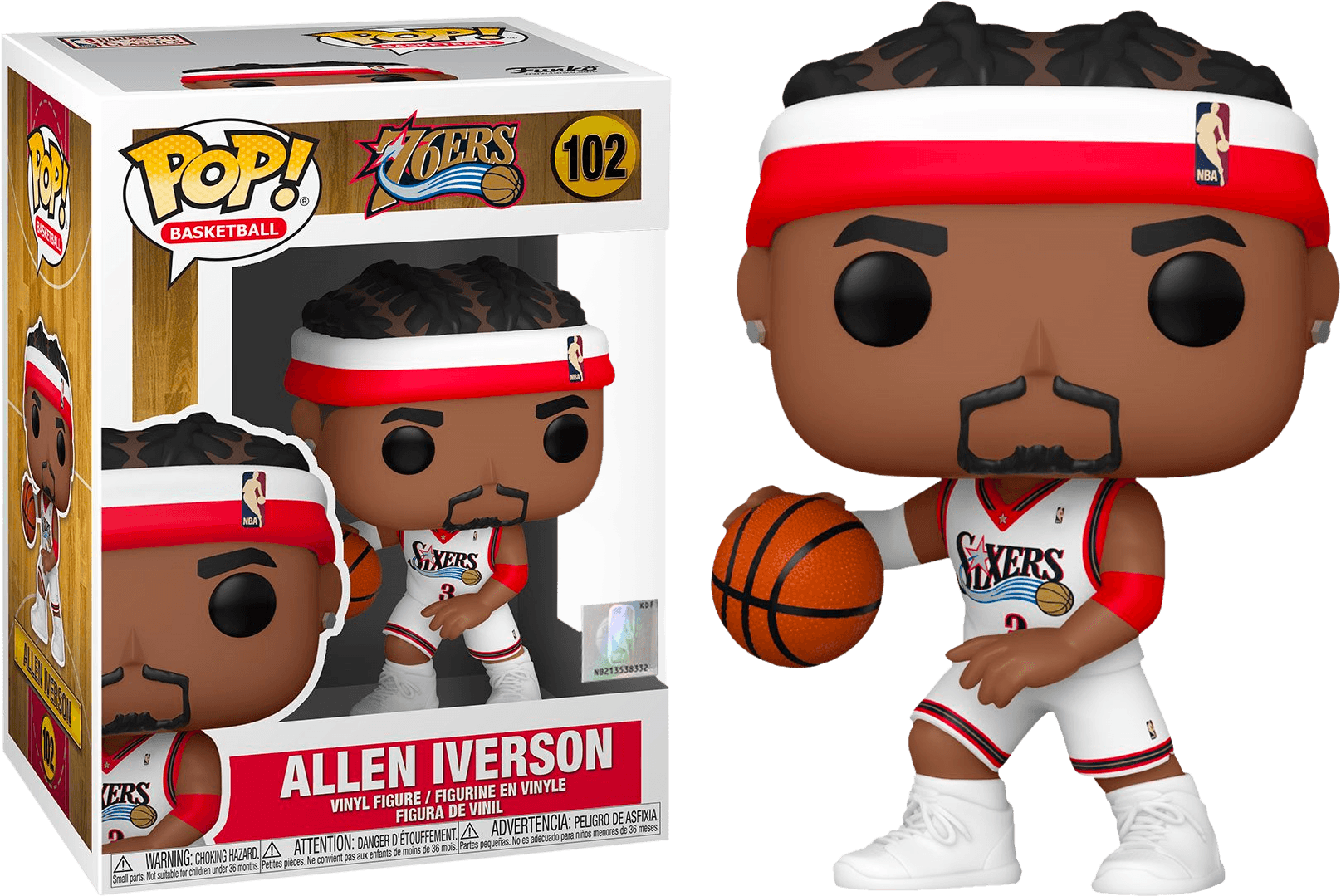 FUN55215 NBA: Legends - Allen Iverson (Sixers Home) Pop! Vinyl - Funko - Titan Pop Culture