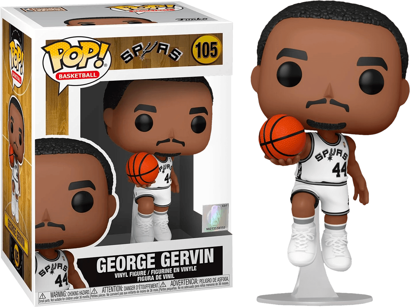 FUN55218 NBA: Legends - George Gervin (Spurs Home) Pop! Vinyl - Funko - Titan Pop Culture