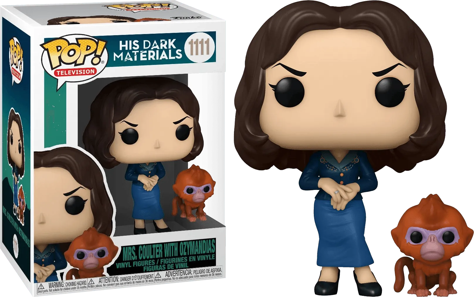 FUN55225 His Dark Materials - Mrs Coulter with Daemon Pop! Vinyl - Funko - Titan Pop Culture