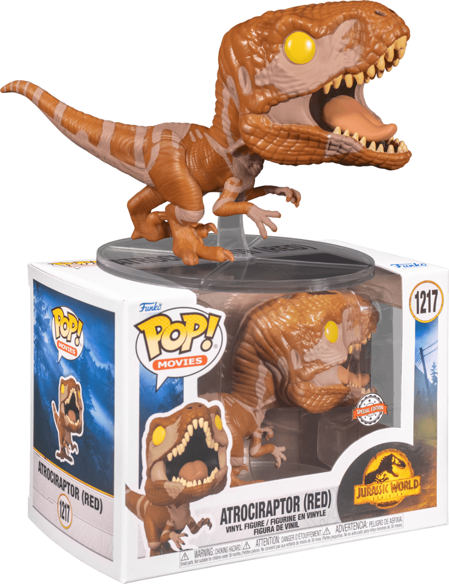 FUN55291 Jurassic World 3: Dominion - Atrociraptor (Red) US Exclusive Pop! Vinyl [RS] - Funko - Titan Pop Culture