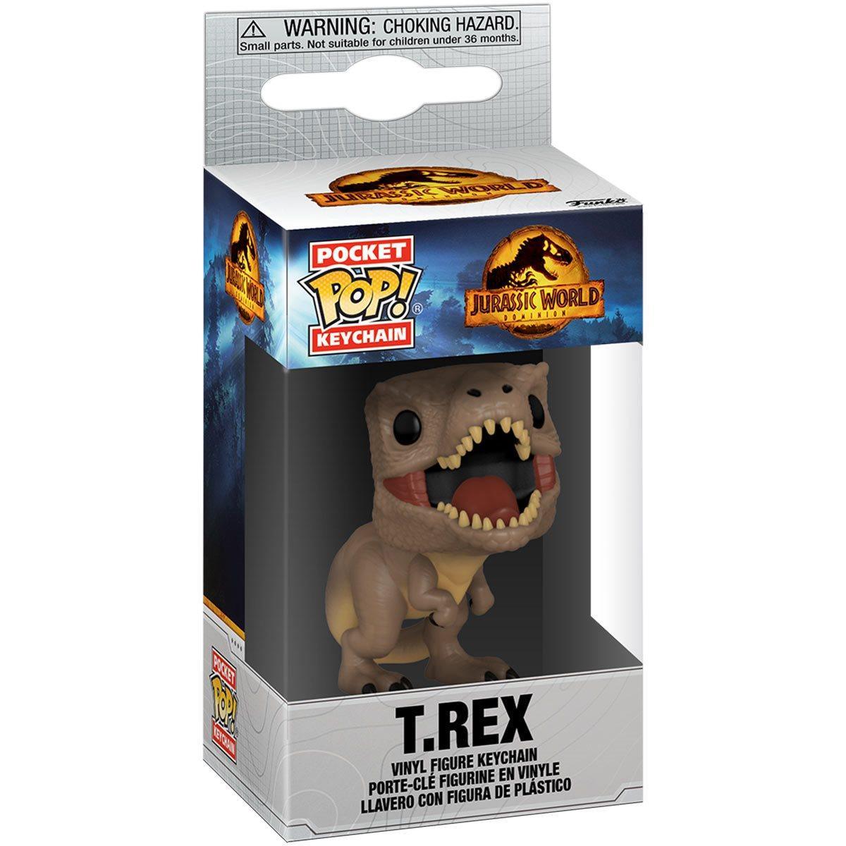 FUN55300 Jurassic World 3: Dominion - T.Rex Pocket Pop! Keychain - Funko - Titan Pop Culture