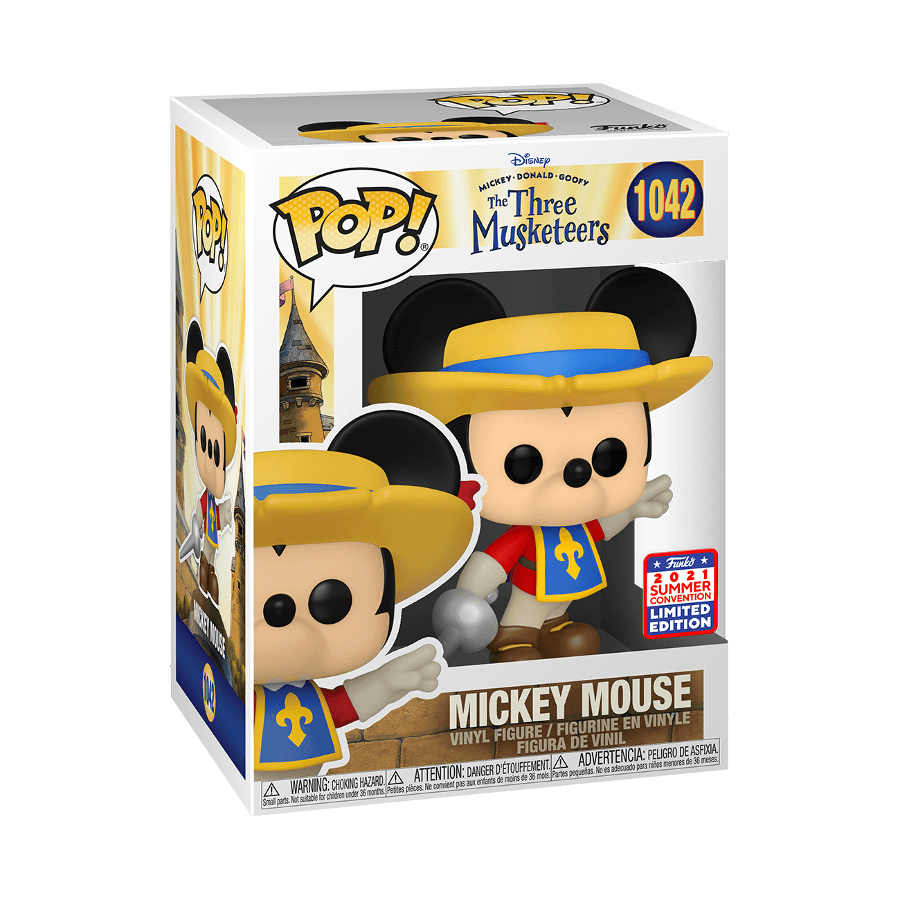 FUN55536 Disney's The Three Musketeers - Mickey Mouse SDCC 2021 US Exclusive Pop! Vinyl [RS] - Funko - Titan Pop Culture
