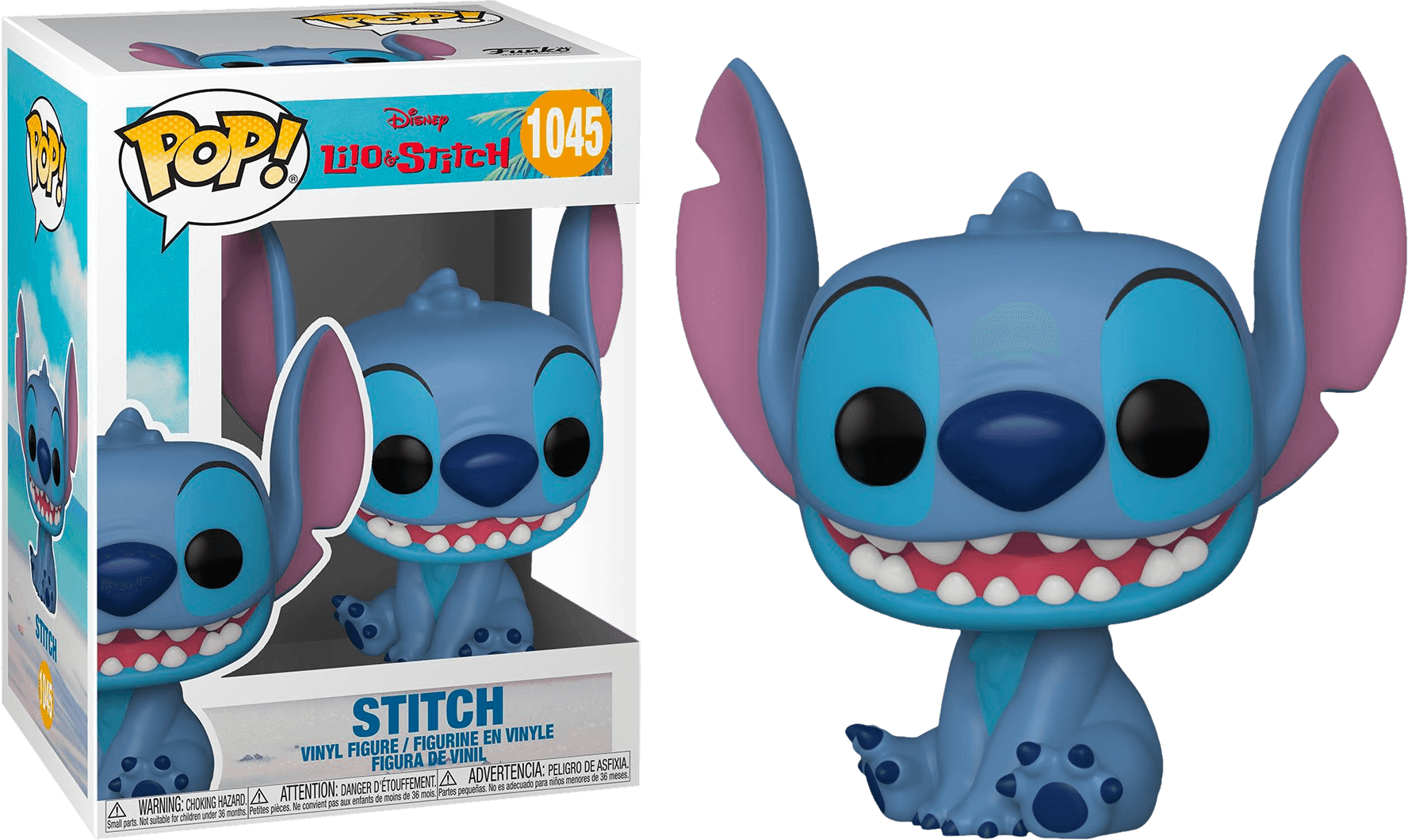 FUN55617 Lilo and Stitch - Stitch Smiling Seated Pop! Vinyl - Funko - Titan Pop Culture