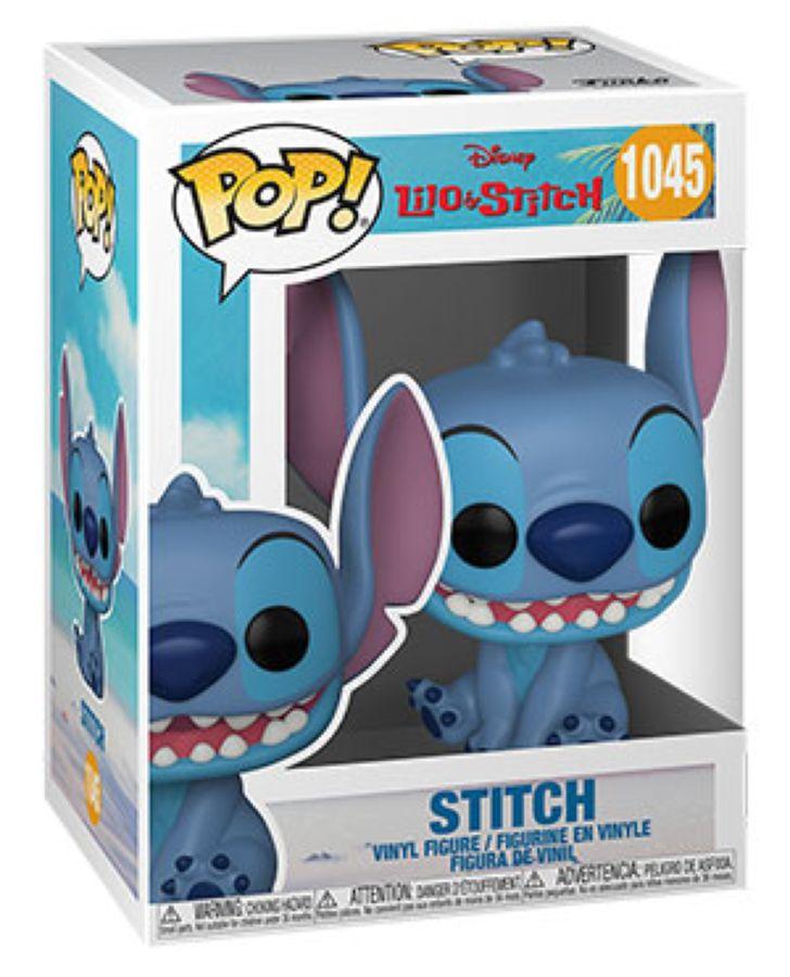 FUN55617 Lilo and Stitch - Stitch Smiling Seated Pop! Vinyl - Funko - Titan Pop Culture