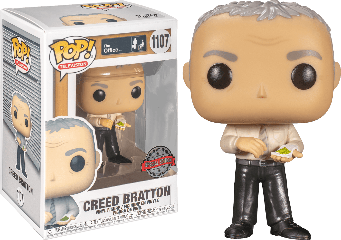 FUN55637 The Office - Creed with Mung Beans US Exclusive Pop! Vinyl [RS] - Funko - Titan Pop Culture