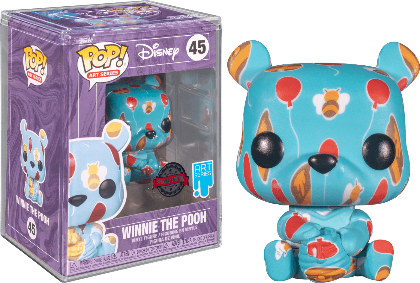 FUN55679 Winnie the Pooh - Winnie the Pooh DTV (artist) US Exclusive Pop! Vinyl with Protector [RS] - Funko - Titan Pop Culture