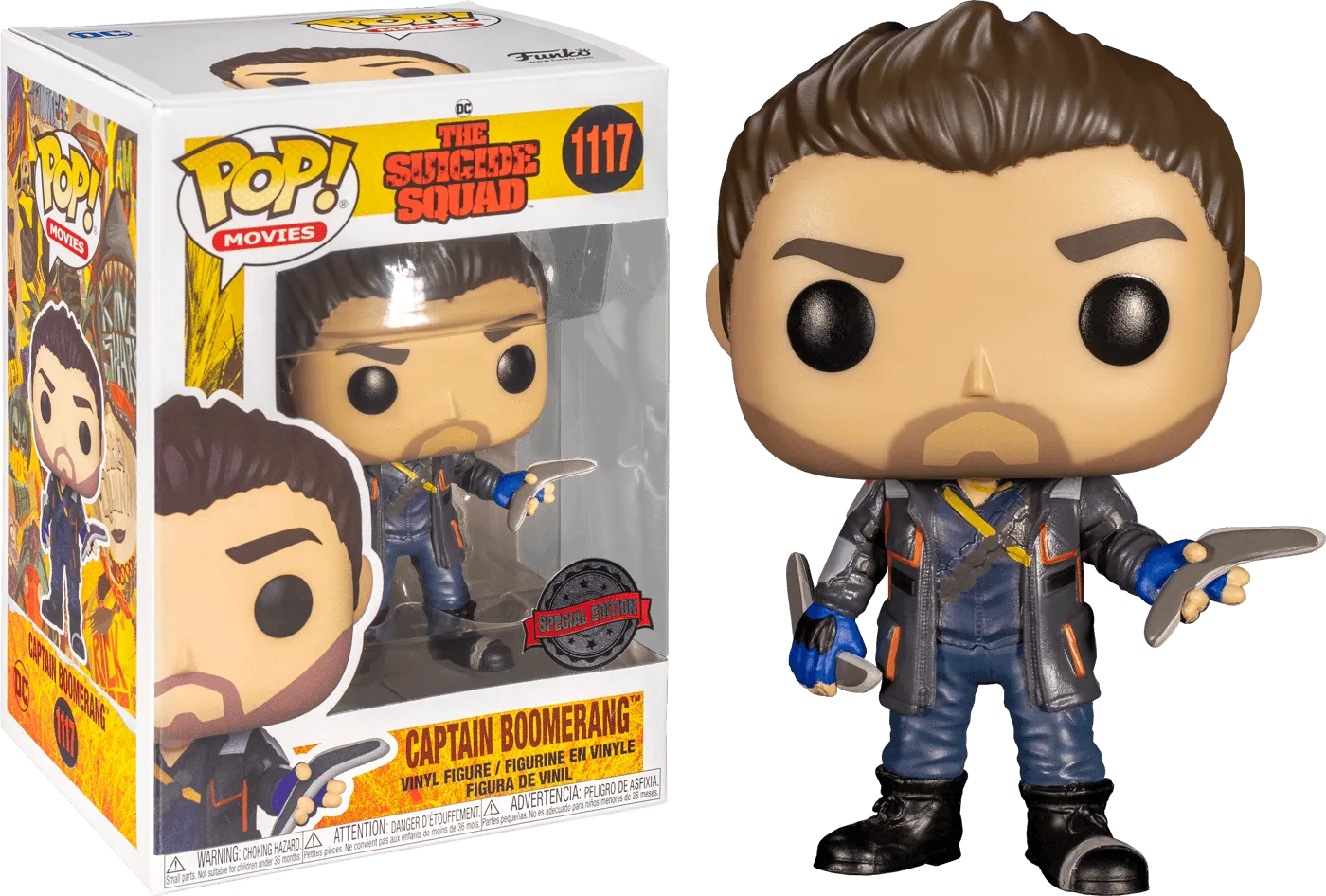 FUN56021 The Suicide Squad - Captain Boomerang US Exclusive Pop! Vinyl [RS] - Funko - Titan Pop Culture