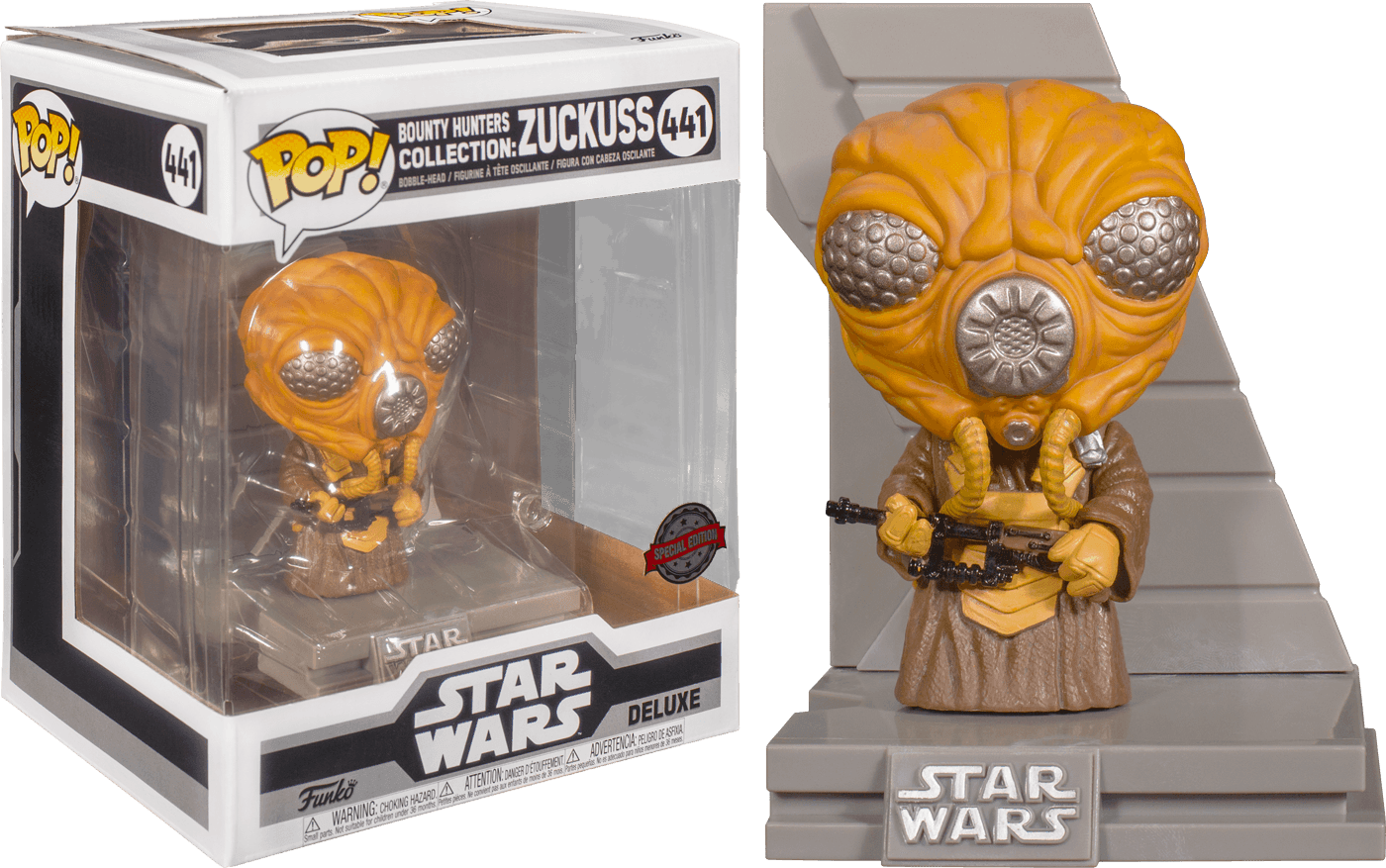 FUN56104 Star Wars - Zuckuss Metallic US Exclusive Pop! Deluxe [RS] - Funko - Titan Pop Culture