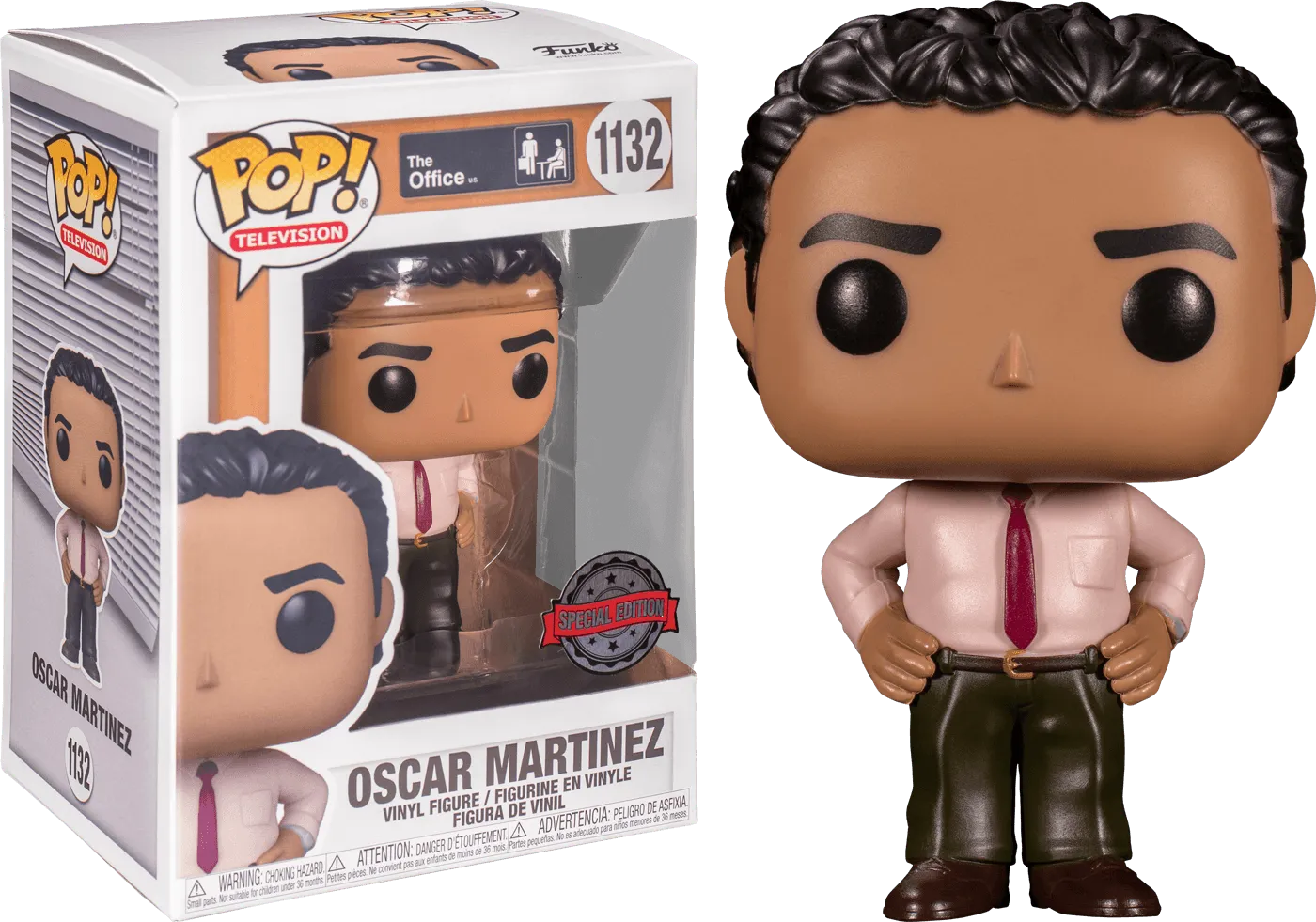 FUN56151 The Office - Oscar Martinez US Exclusive Pop! Vinyl [RS] - Funko - Titan Pop Culture