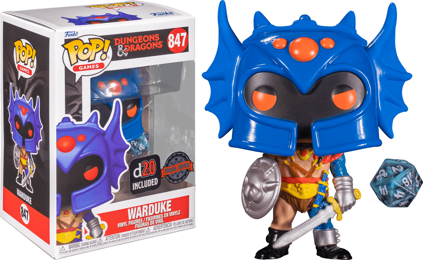 FUN56465 Dungeons & Dragons - Warduke US Exclusive Pop! & Dice [RS] - Funko - Titan Pop Culture