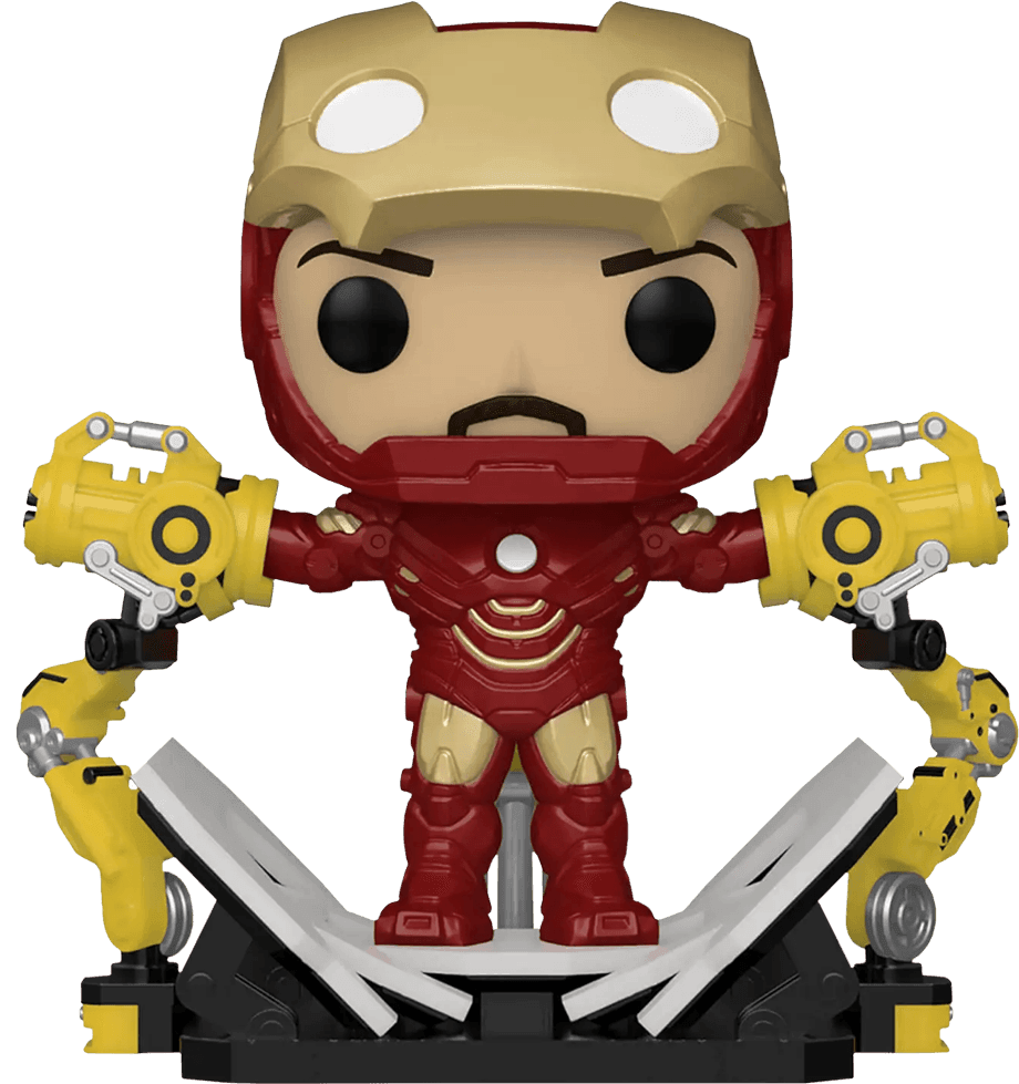 FUN56772 Iron Man 2 - Iron Man Mark IV with Gantry Glow Pop! Deluxe - Funko - Titan Pop Culture