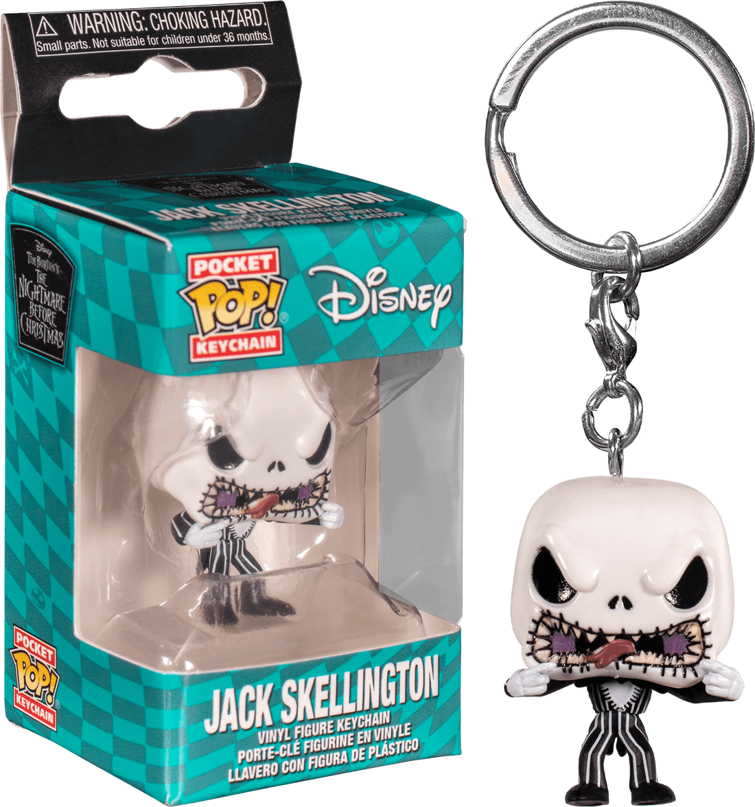 FUN56922 The Nightmare Before Christmas - Jack Scary Face Pocket Pop! Keychain - Funko - Titan Pop Culture