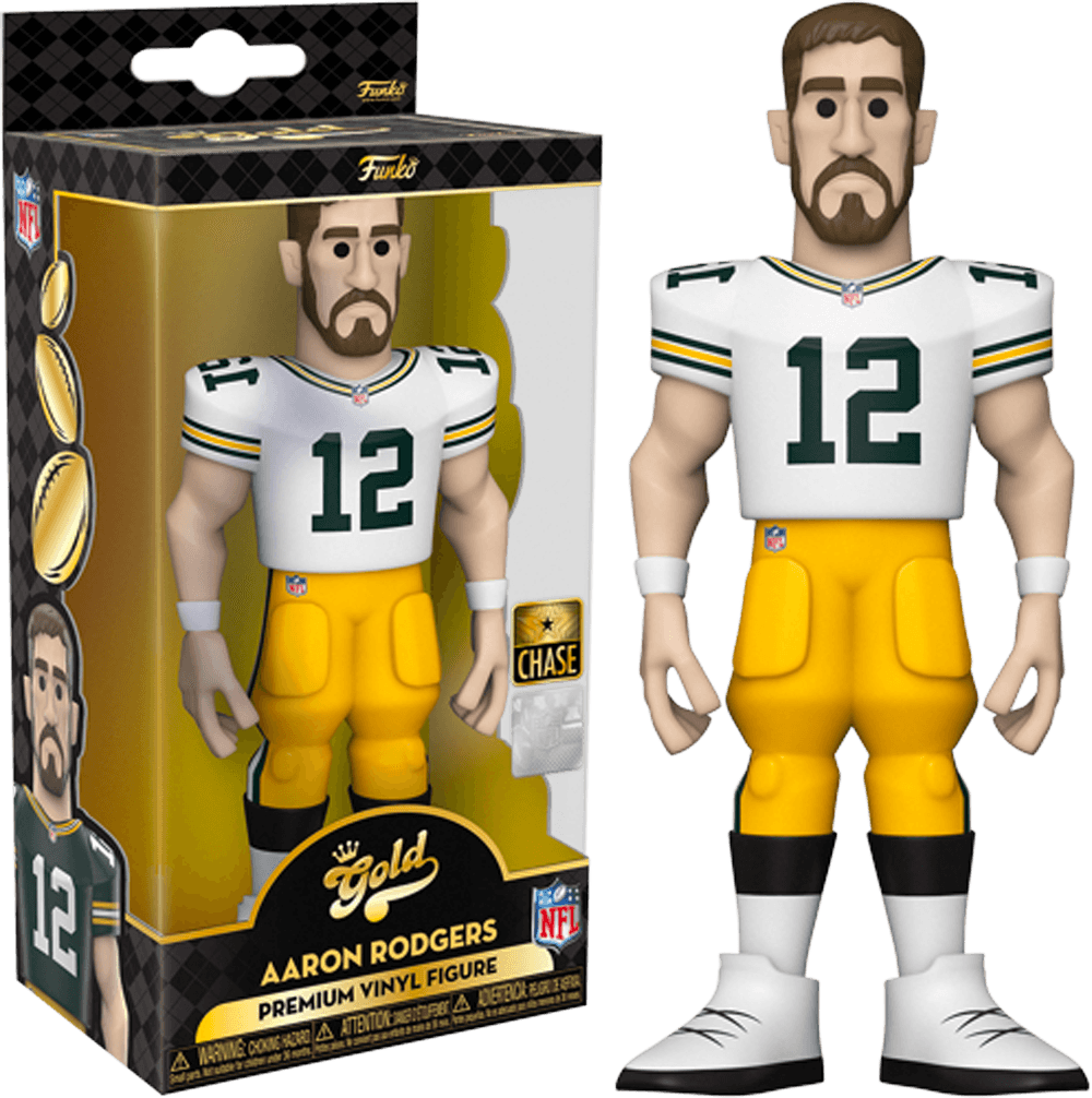 FUN57282 NFL: Packers - Aaron Rodgers (with chase) 5" Vinyl Gold - Funko - Titan Pop Culture