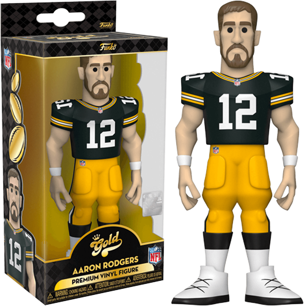 FUN57282 NFL: Packers - Aaron Rodgers (with chase) 5" Vinyl Gold - Funko - Titan Pop Culture