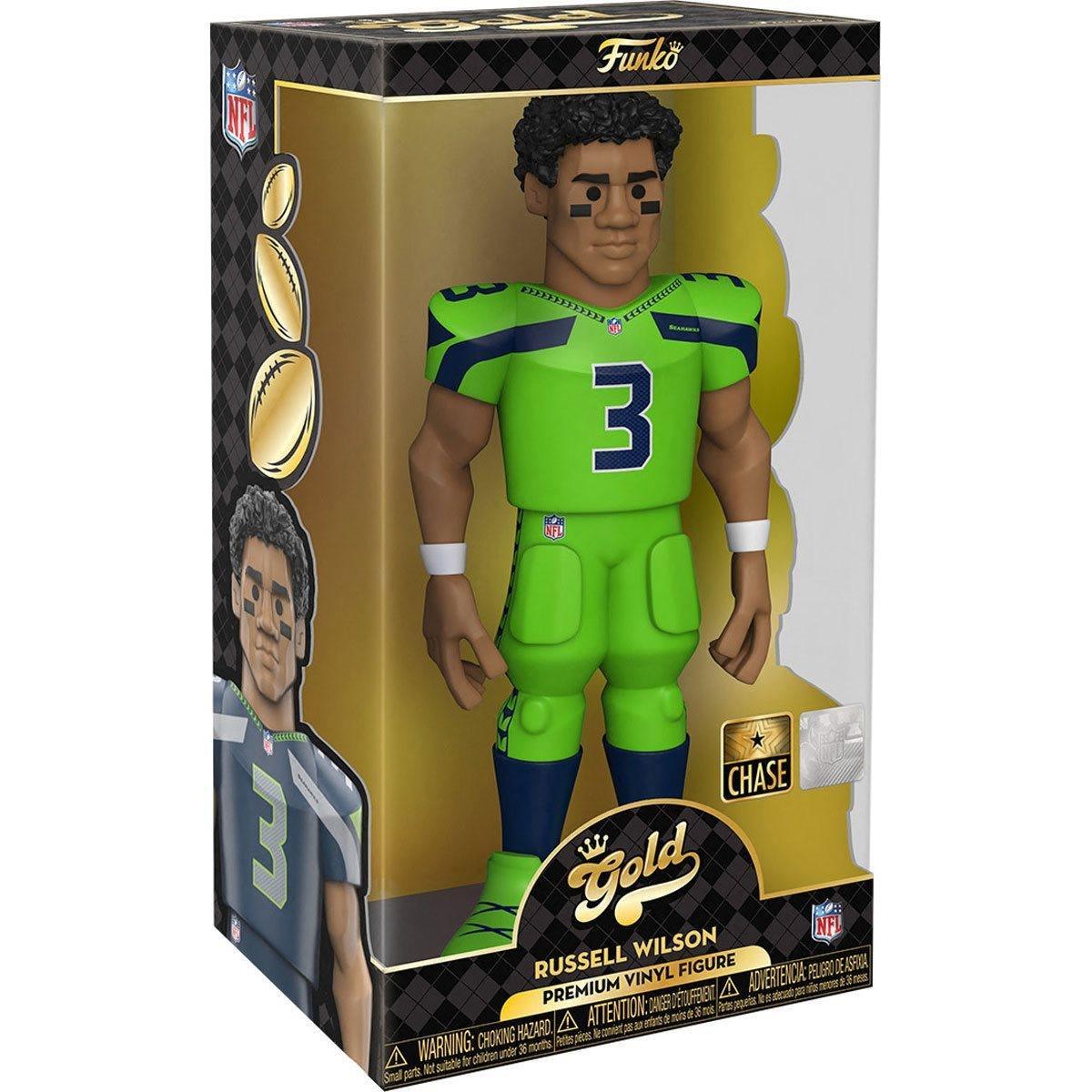 FUN57288 NFL: Seahawks - Russel Wilson (with chase) 12" Vinyl Gold - Funko - Titan Pop Culture