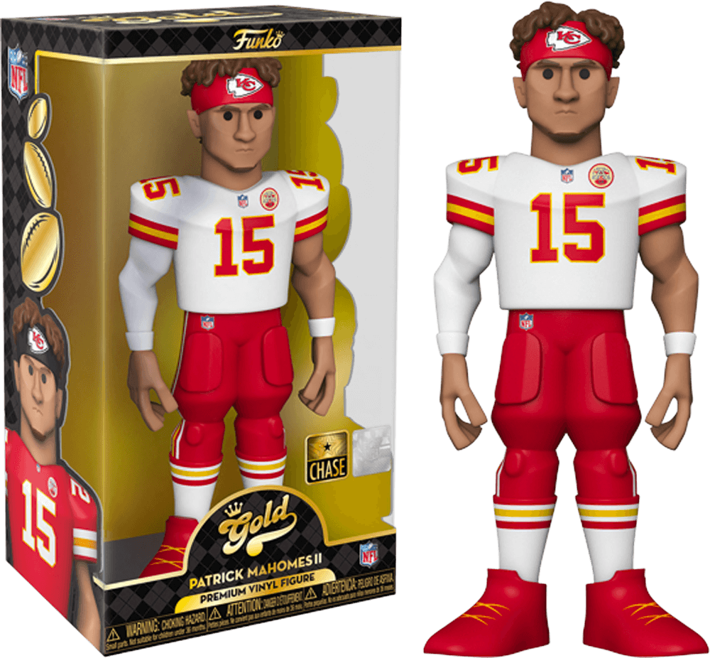 FUN57289 NFL: Chiefs - Patrick Mahomes (with chase) 12" Vinyl Gold - Funko - Titan Pop Culture