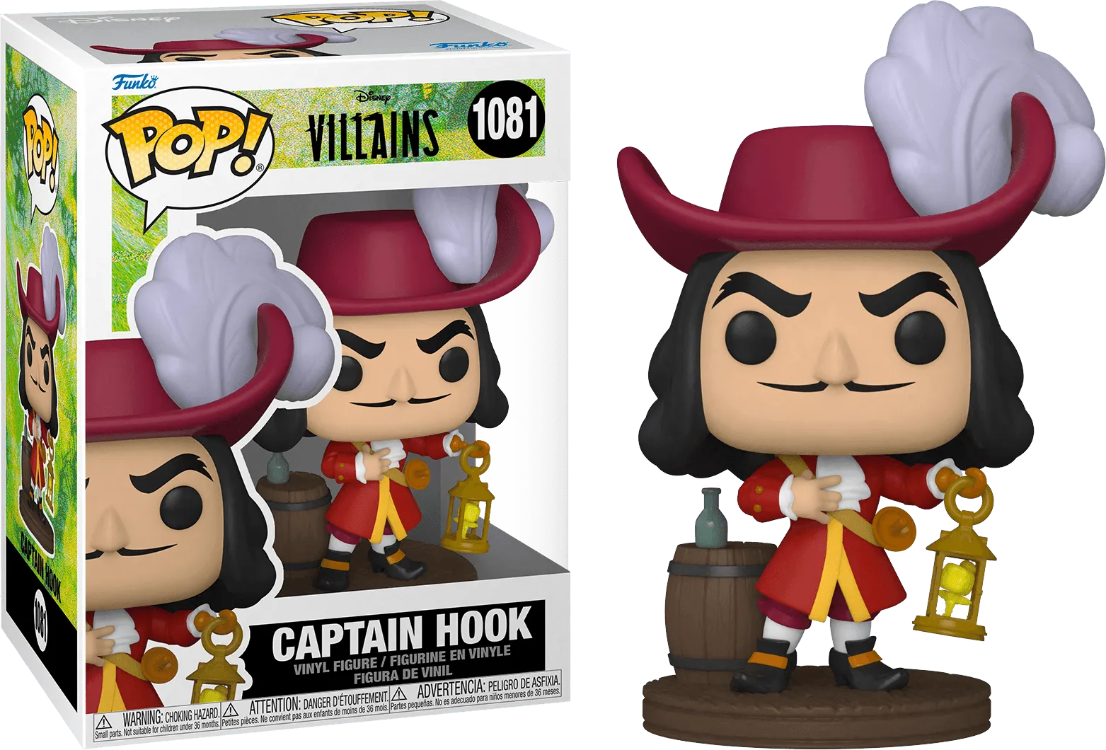 FUN57348 Peter Pan - Captain Hook Pop! Vinyl - Funko - Titan Pop Culture