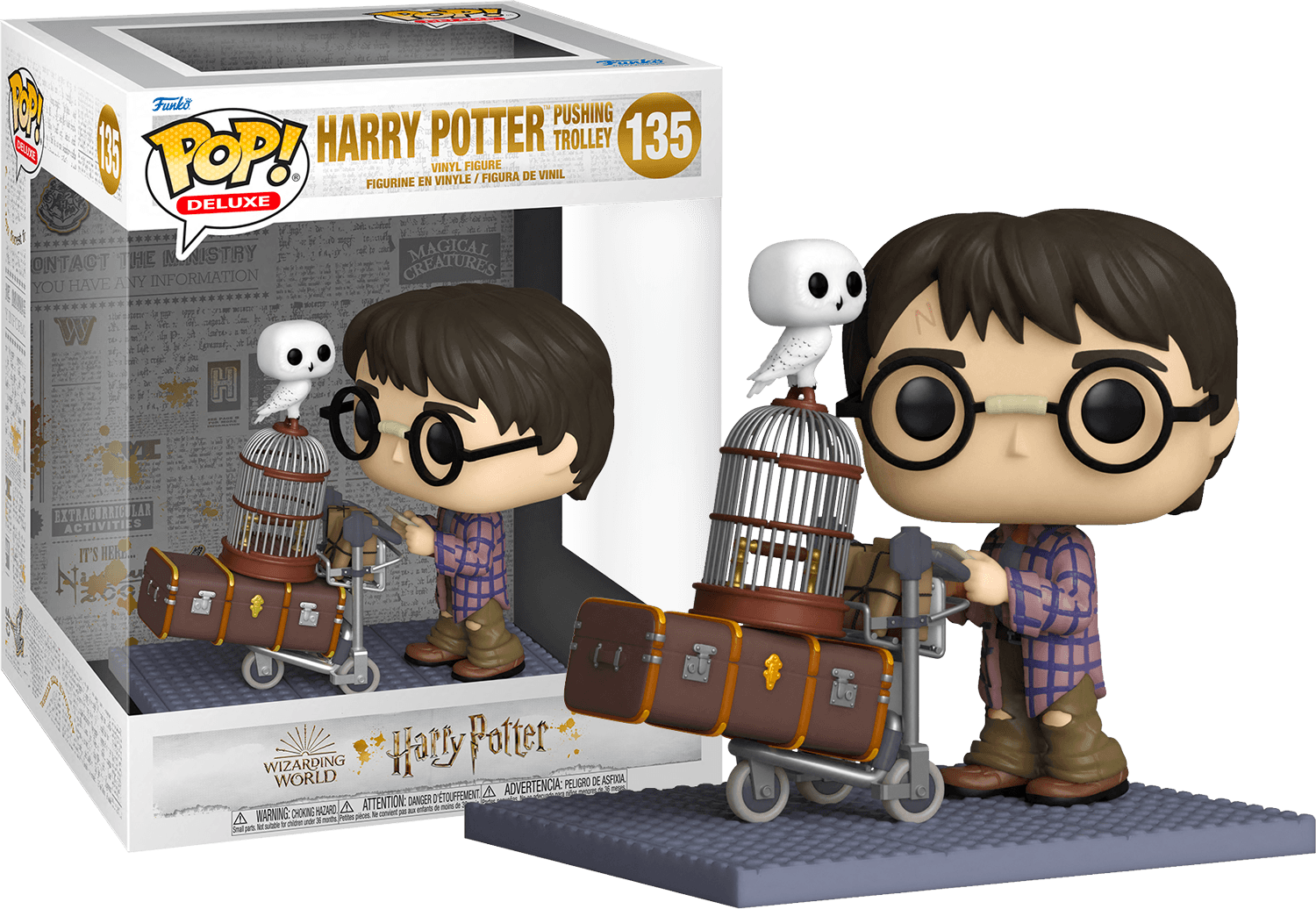 FUN57360 Harry Potter - Harry Pushing Trolley 20th Anniversary Pop! Vinyl Deluxe - Funko - Titan Pop Culture