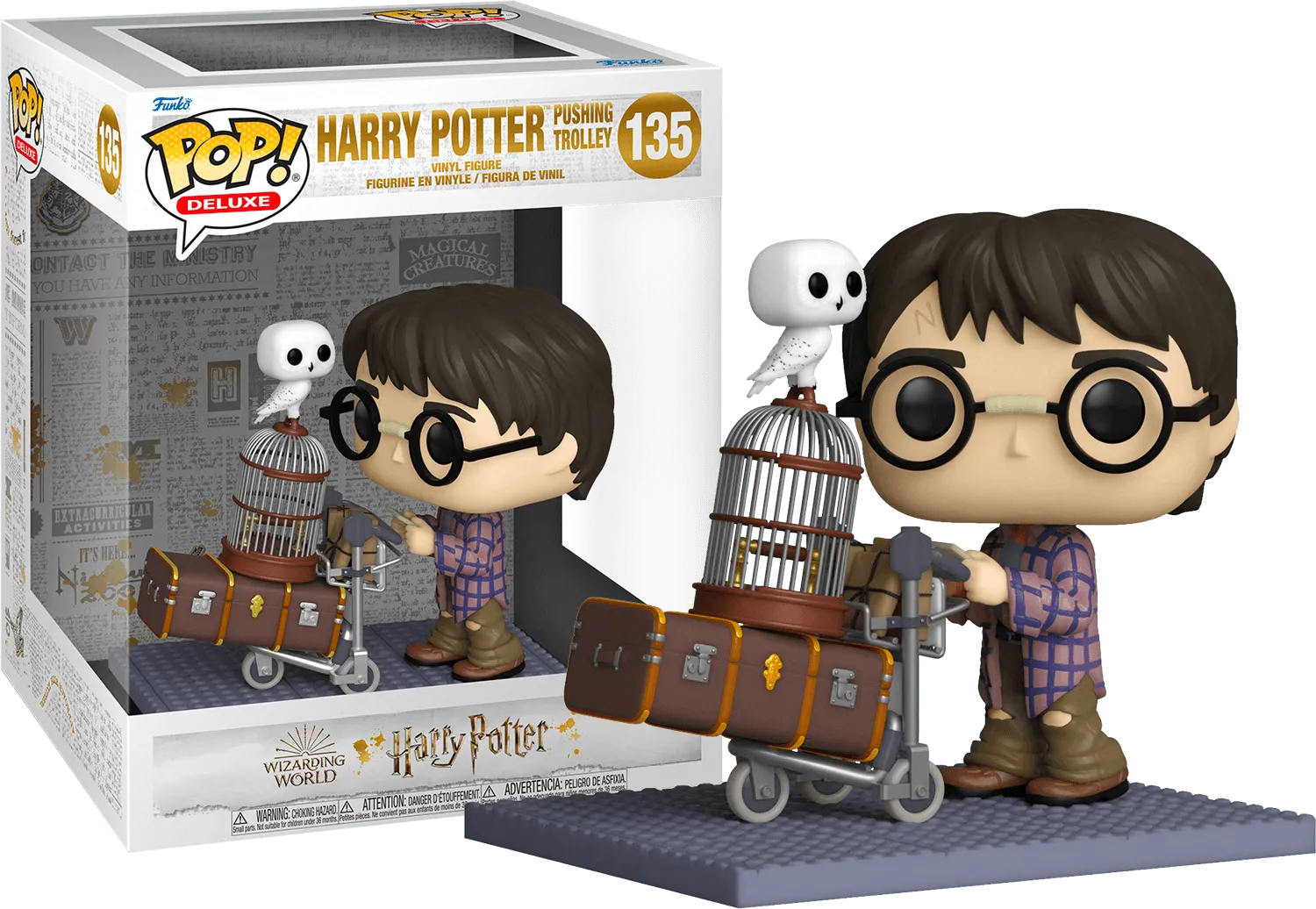 FUN57360 Harry Potter - Harry Pushing Trolley 20th Anniversary Pop! Vinyl Deluxe - Funko - Titan Pop Culture