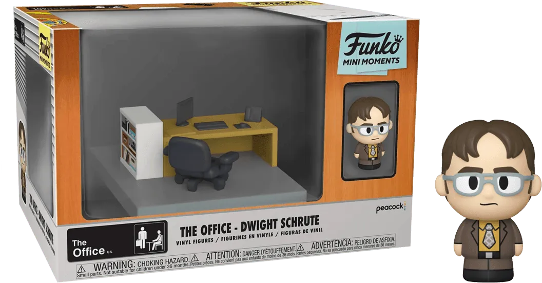 FUN57389 The Office - Dwight (with chase) Mini Moment - Funko - Titan Pop Culture