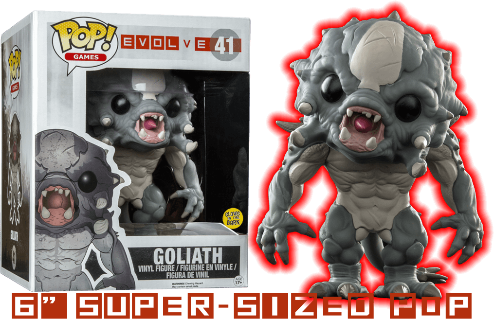 Evolve - Goliath Monster Glow Powerup 6" US Exclusive Pop! Vinyl Funko Titan Pop Culture