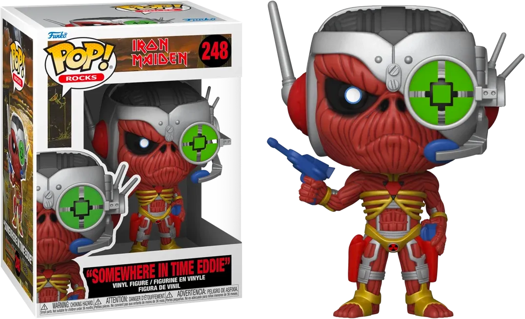 FUN57607BUNDLE Iron Maiden - Eddie Somewhere in Time Pop! Vinyl - Chase Bundle / Case - Funko - Titan Pop Culture