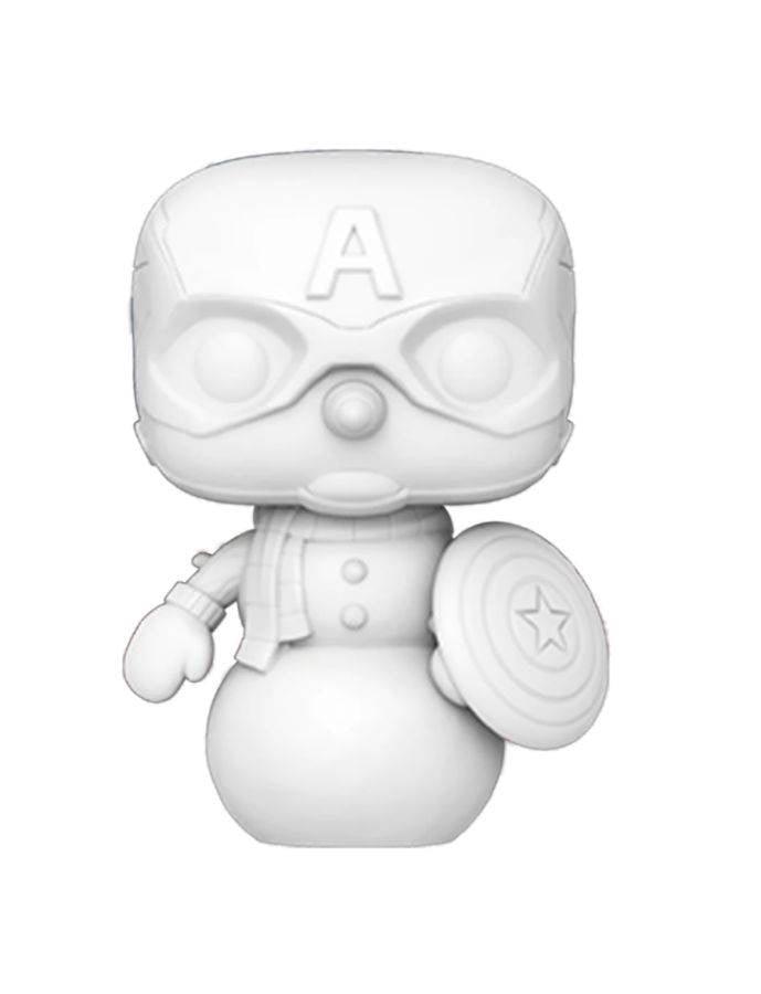 FUN57971 Marvel Comics - Captain America Holiday DIY US Exclusive Pop! Vinyl [RS] - Funko - Titan Pop Culture