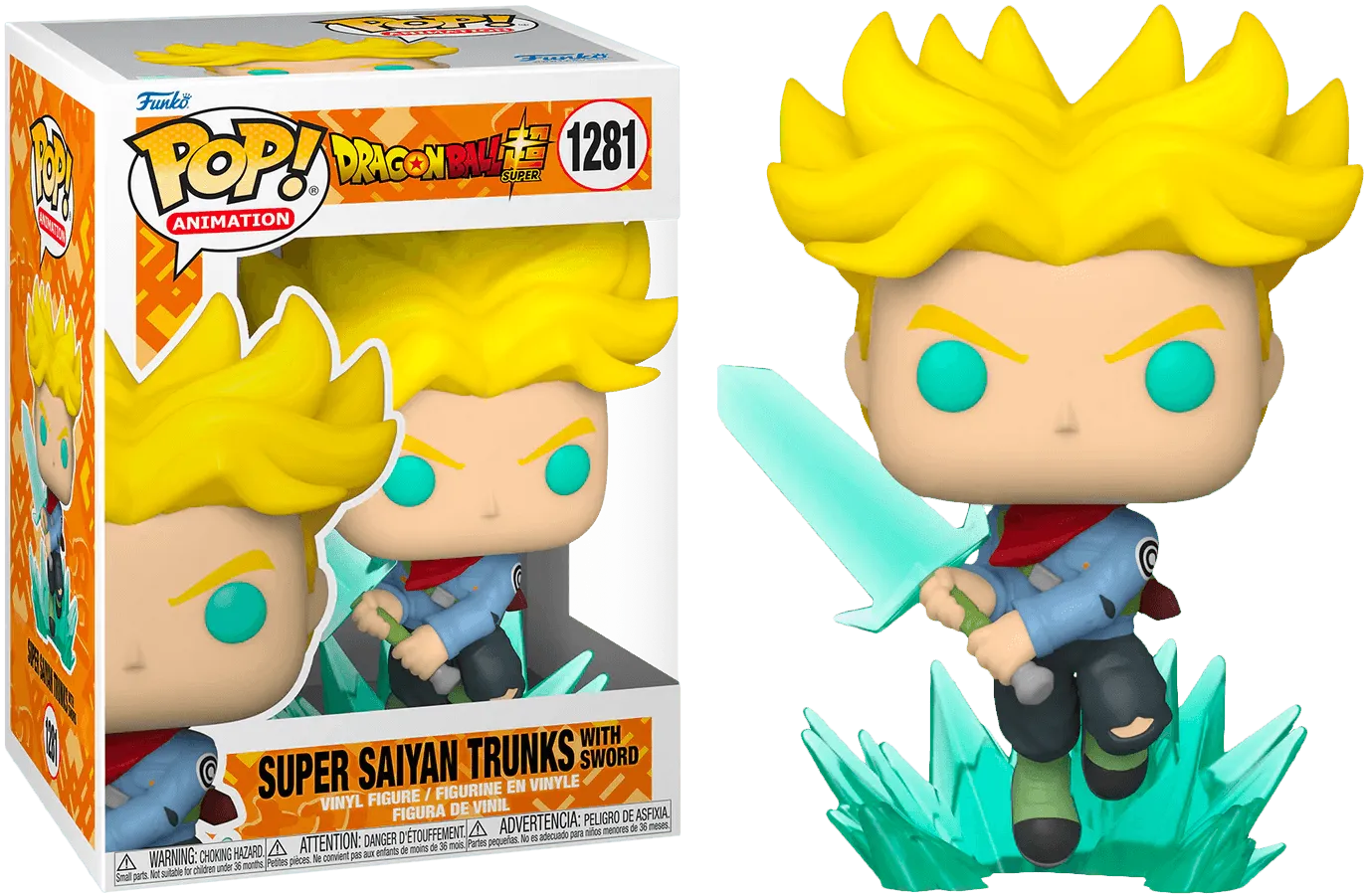 FUN58019 Dragon Ball Super - Super Saiyan Trunks with Spirit Sword Pop! Vinyl - Funko - Titan Pop Culture