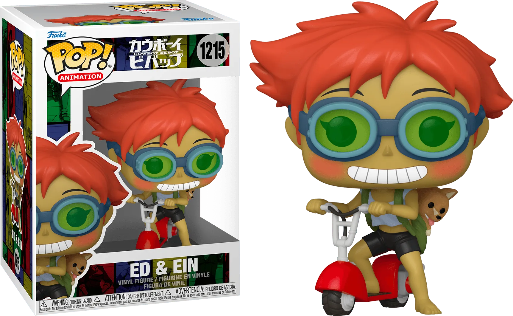 FUN58020 Cowboy Bebop - Ed & Ein Scooter Pop! Vinyl - Funko - Titan Pop Culture