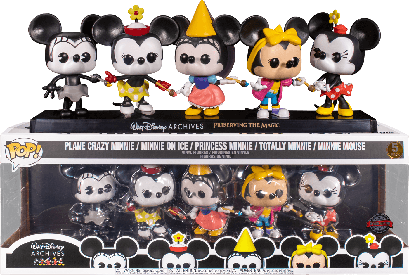 FUN58084 Mickey Mouse - Minnie Mouse US Exclusive Pop! Vinyl 5-Pack [RS] - Funko - Titan Pop Culture