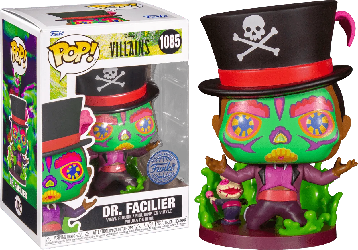 FUN58111 The Princess and the Frog - Doctor Facilier Sugar Skull US Exclusive Pop! Vinyl [RS] - Funko - Titan Pop Culture