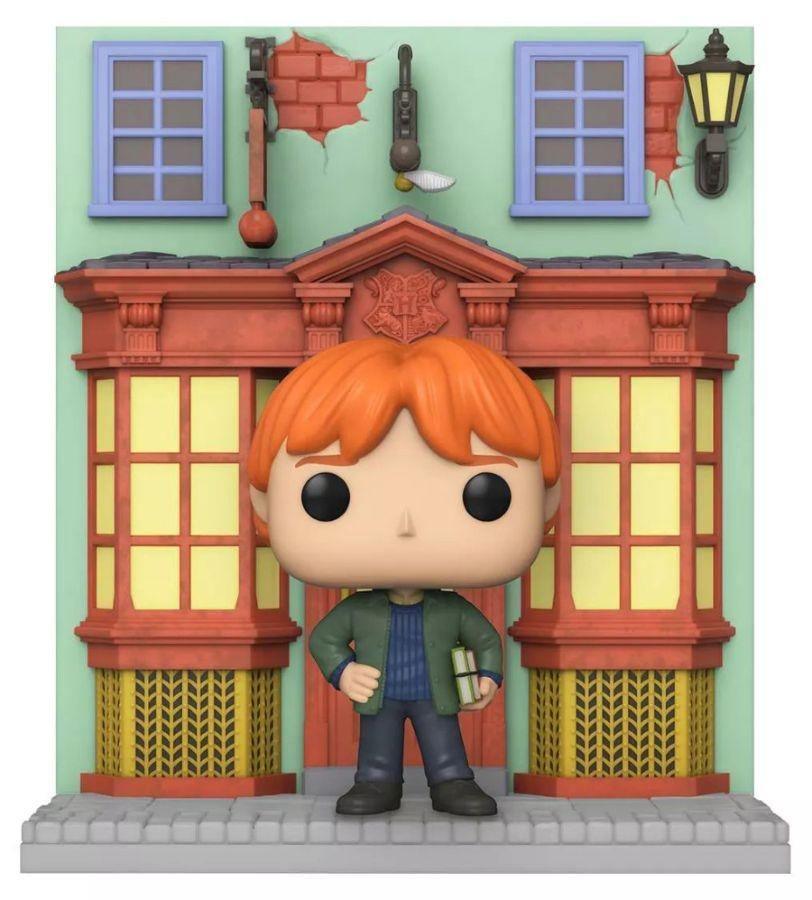 FUN58125 Harry Potter - Quality Quidditch Supplies with Ron Diagon Alley US Exclusive Pop! Deluxe [RS] - Funko - Titan Pop Culture