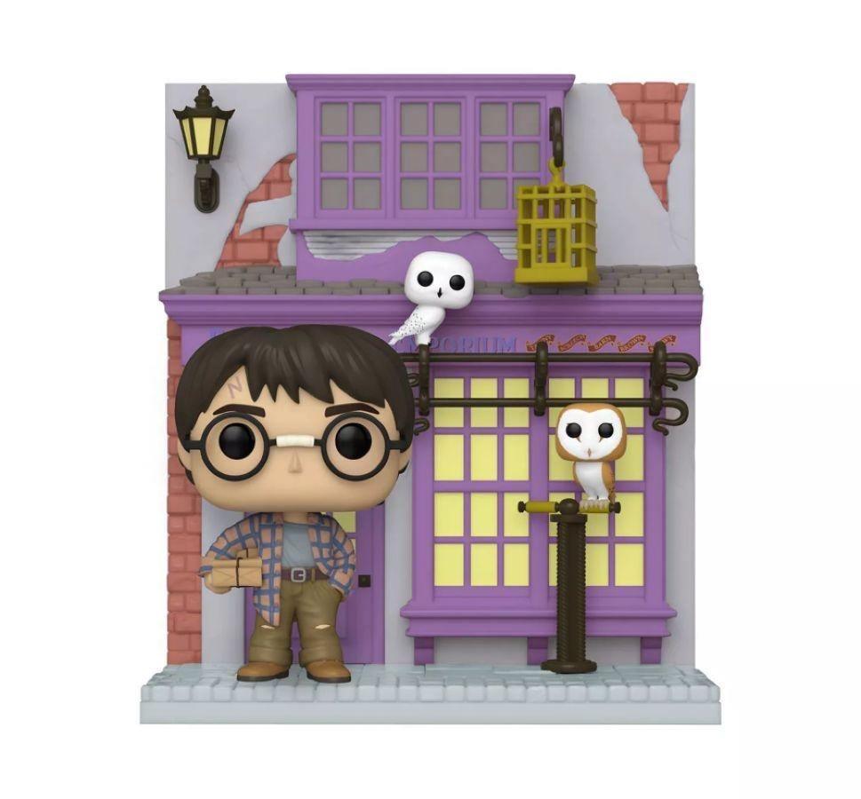 FUN58135 Harry Potter - Madam Malkin's Owl Emporium with Harry Diagon Alley US Exclusive Pop! Deluxe [RS] - Funko - Titan Pop Culture