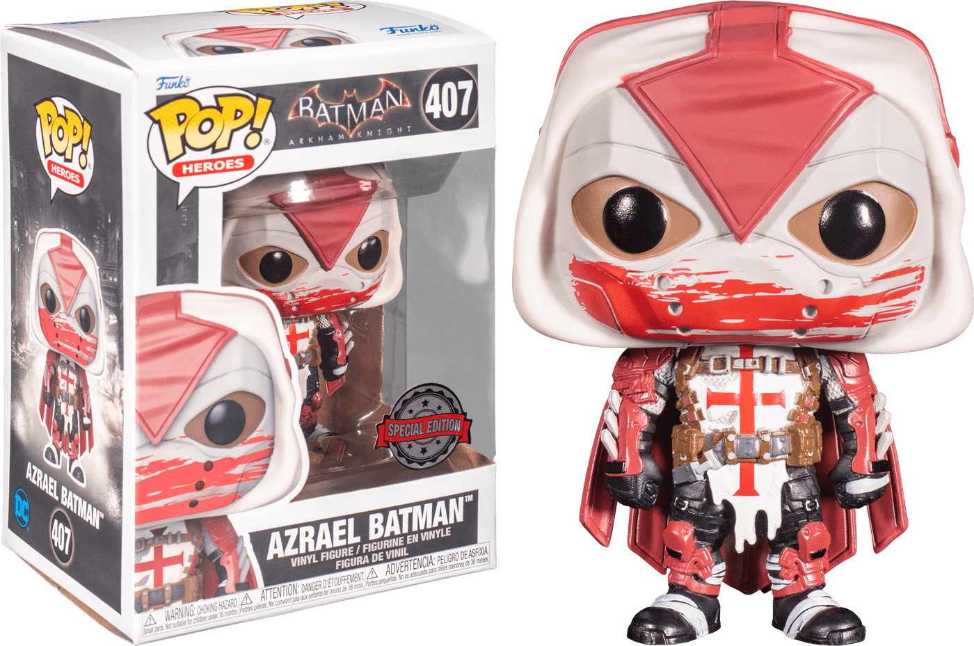 FUN58153 Batman: Arkham Knight - Azrael Batman US Exclusive Pop! Vinyl [RS] - Funko - Titan Pop Culture