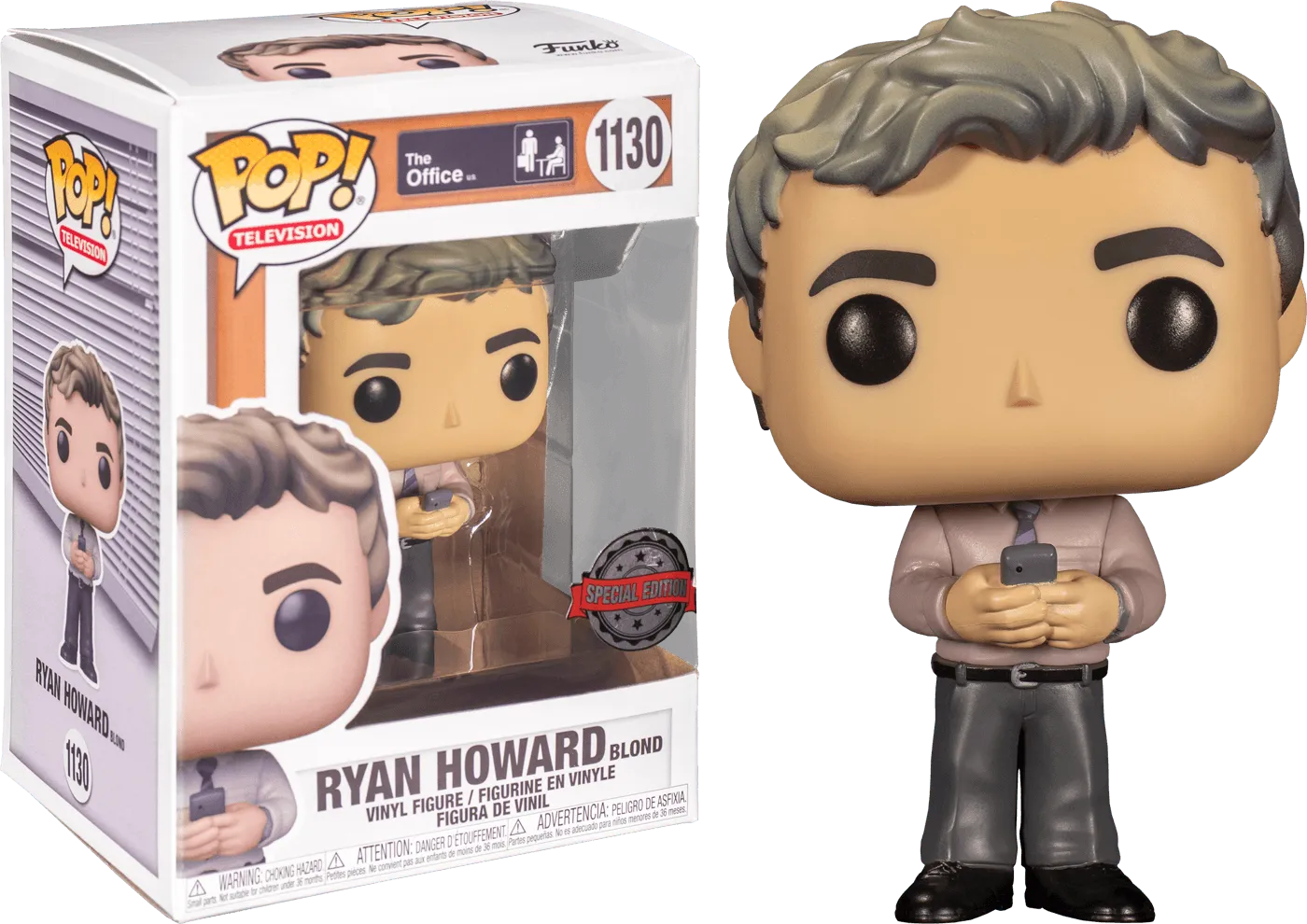 FUN58181 The Office - Ryan Blonde US Exclusive Pop! Vinyl [RS] - Funko - Titan Pop Culture