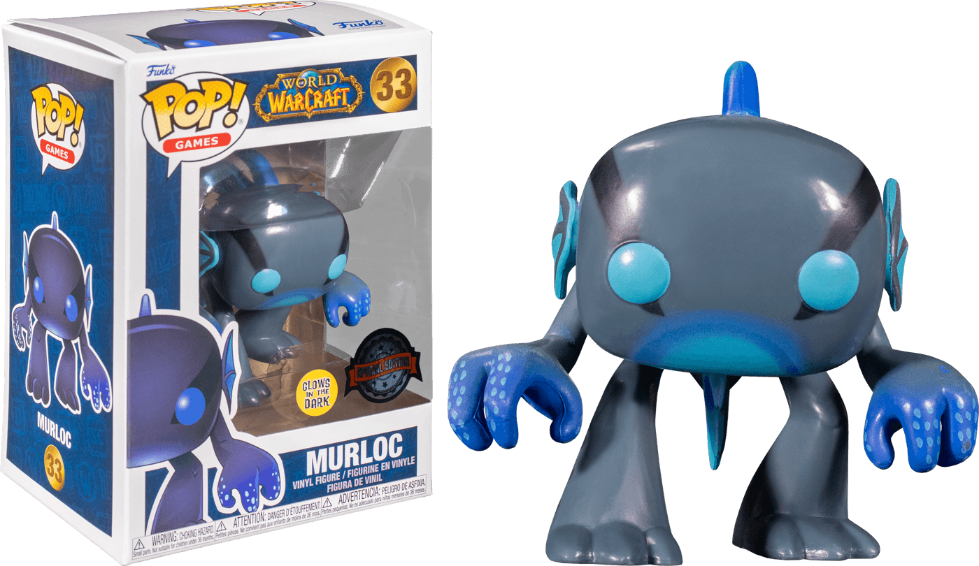 FUN58240 World of Warcraft - Murloc Black Glow Blizzard 30th Anniversary US Exclusive Pop! Vinyl [RS] - Funko - Titan Pop Culture