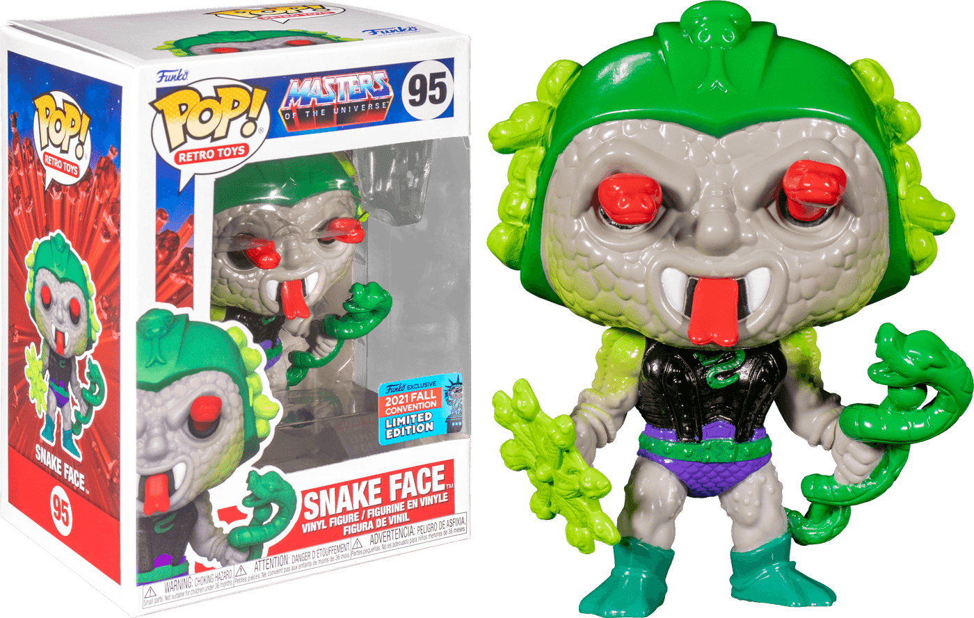 FUN58610 Masters of the Universe - Snake Face NYCC 2021 US Exclusive Pop! Vinyl [RS] - Funko - Titan Pop Culture