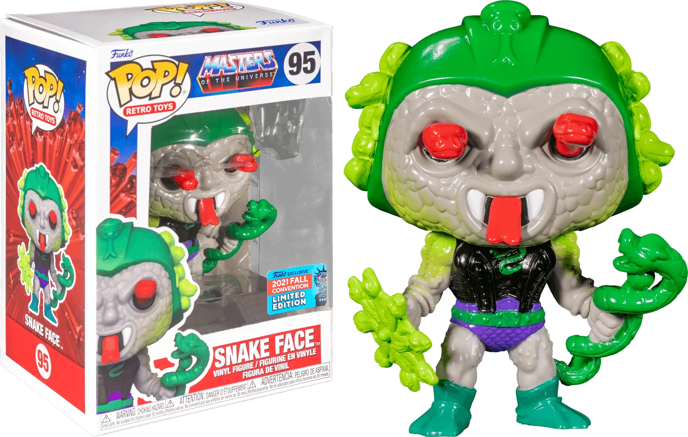 FUN58610 Masters of the Universe - Snake Face NYCC 2021 US Exclusive Pop! Vinyl [RS] - Funko - Titan Pop Culture